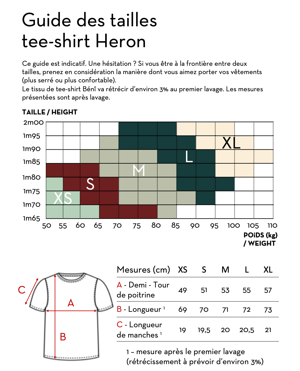 Heron Tee shirt Homme col rond en laine m rinos ultrafine B n